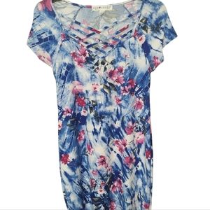 Blue and pink Eye Candy dress